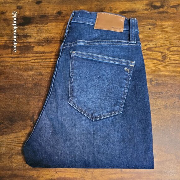 Madewell Jeans 27 Skinny 10" High Rise Hayes Wash F4684 Tummy Control Stretch - Picture 3 of 13